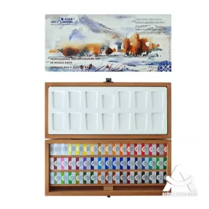 آبرنگ افرا جعبه چوبی(48 رنگ)
